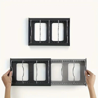 Cookware Rack Expandable Metal Non-Slip Base