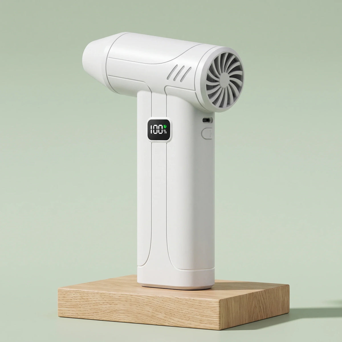 Cordless Air Duster 100,000 RPM Turbo Fan LED Battery Display