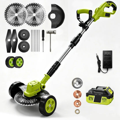Cordless Lawn Mower 3-in-1 Trimmer & Edger With Rechargeable Batteries