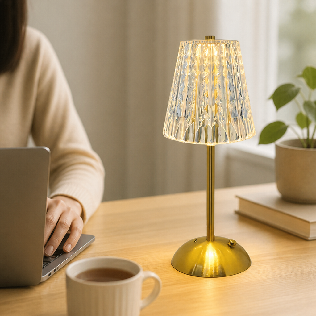 Cordless Rechargeable Dimmable Touch Table Lamp