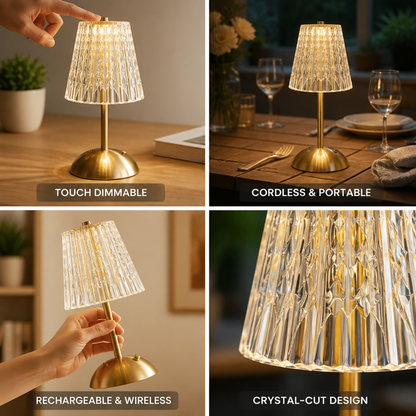 Cordless Rechargeable Dimmable Touch Table Lamp