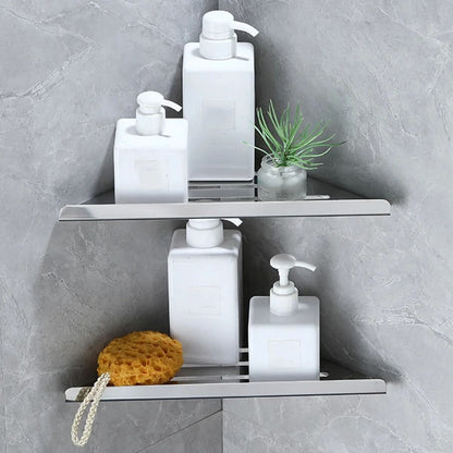 Corner Shower Caddy Stainless Steel Quick-Drain Wall-Mounted