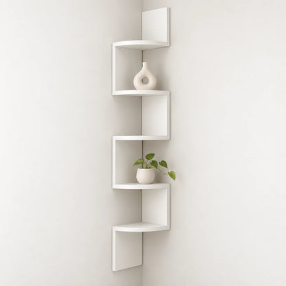 Corner Wall Shelf Multi-Tier Space-Saving Storage