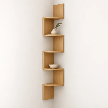 Corner Wall Shelf Multi-Tier Space-Saving Storage