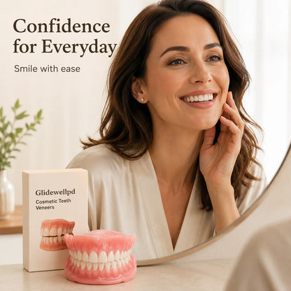 Cosmetic Denture Set Full Upper & Lower Flexible Suction Fit