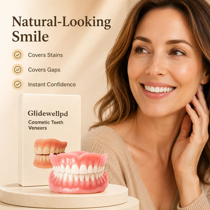 Cosmetic Denture Set Full Upper & Lower Flexible Suction Fit