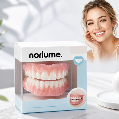 Cosmetic Denture Set Moldable Resin Upper & Lower