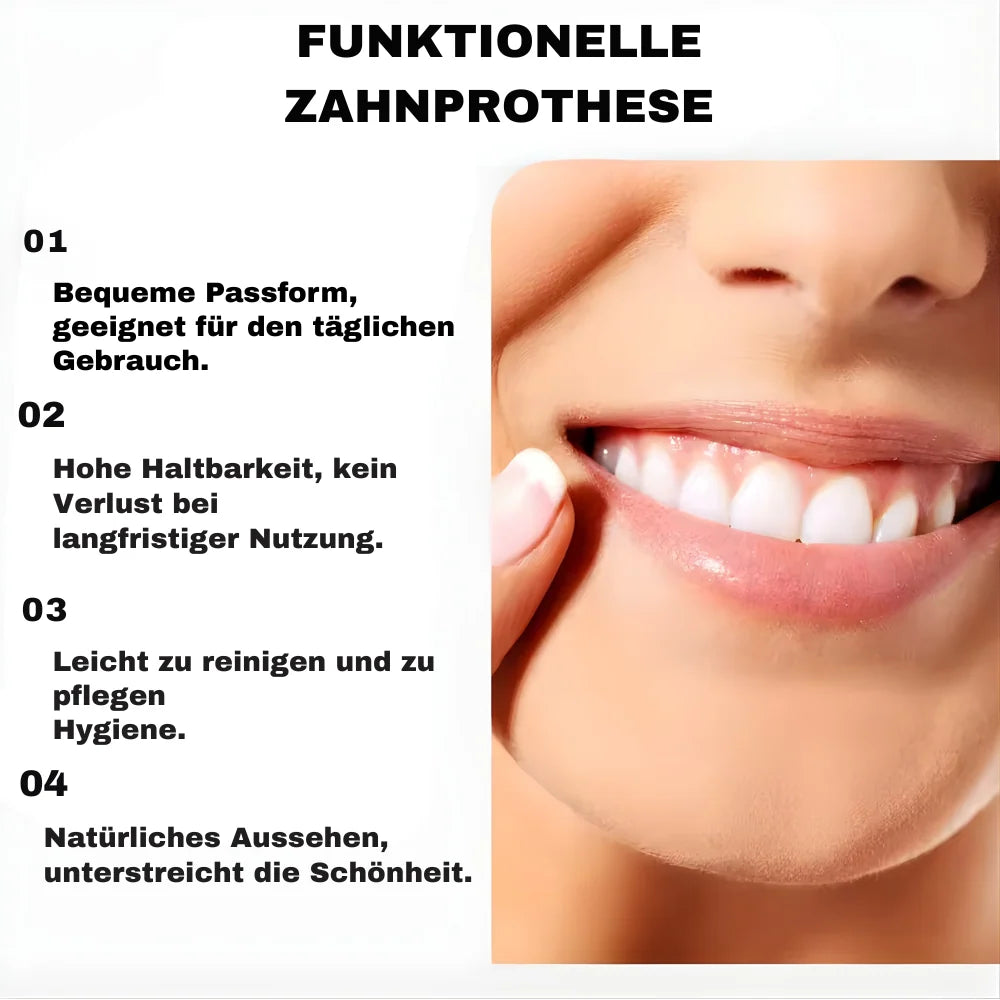 Cosmetic Denture Set Moldable Resin Upper & Lower