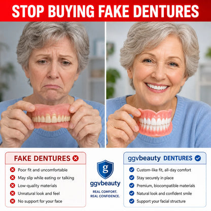 Cosmetic Denture Set Upper & Lower At-Home Adjustable
