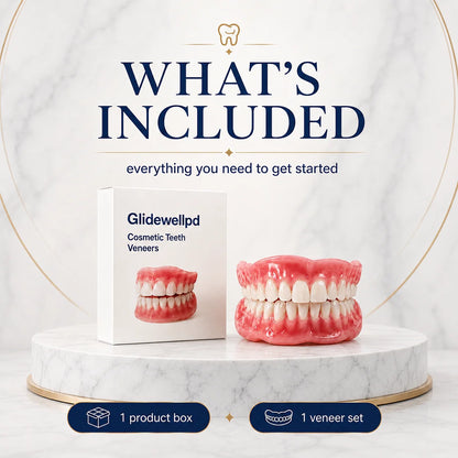 Cosmetic Teeth Set Full-Cover Upper & Lower Moldable Base