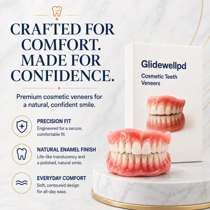 Cosmetic Teeth Set Full-Cover Upper & Lower Moldable Base