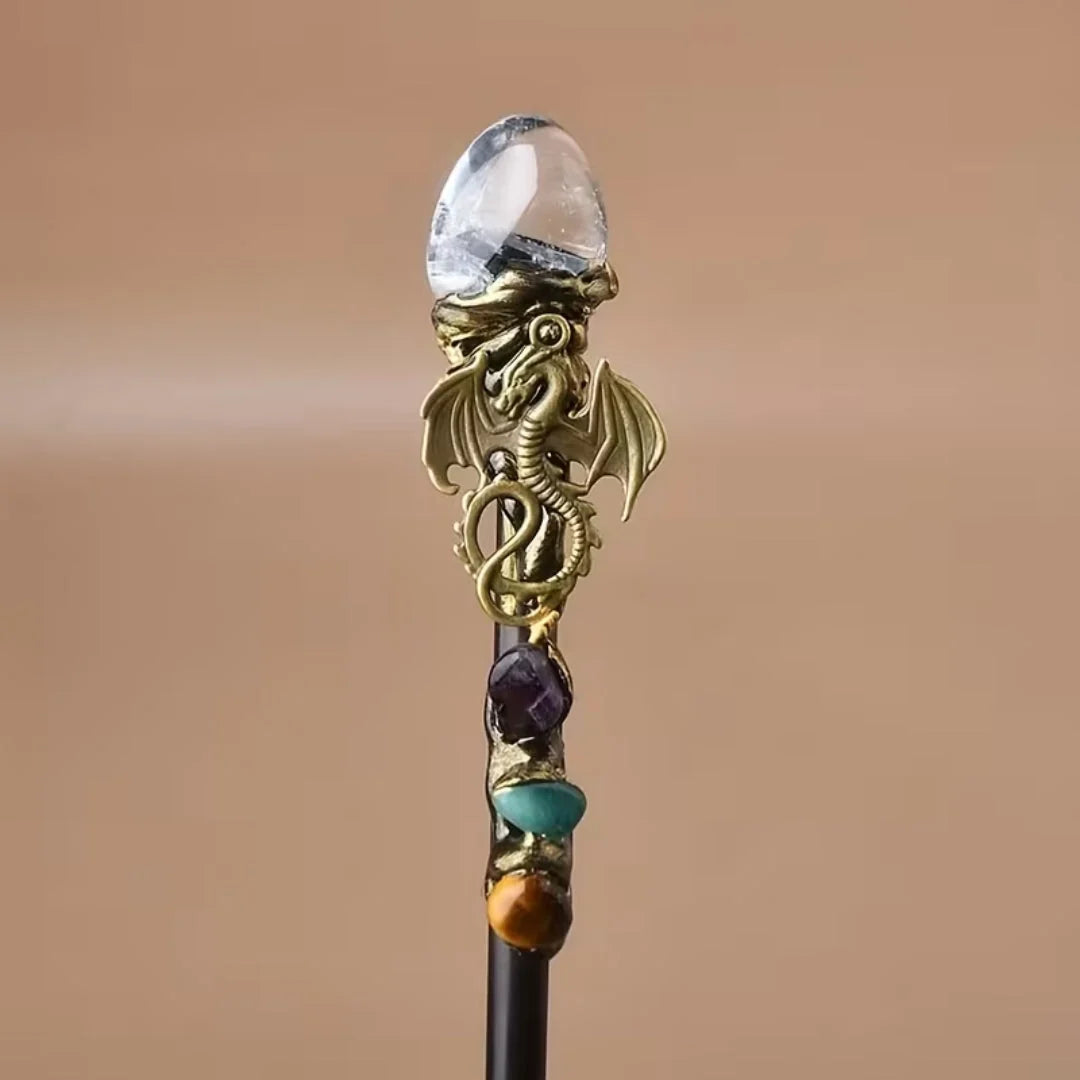 Costume Wand Crystal Top Fantasy Cosplay Prop