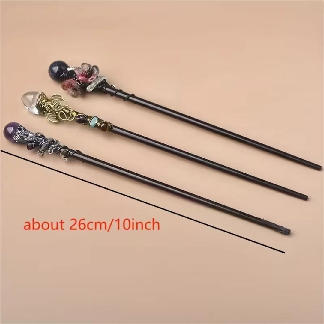 Costume Wand Crystal Top Fantasy Cosplay Prop