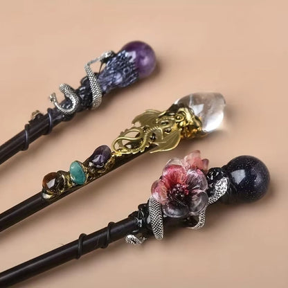 Costume Wand Crystal Top Fantasy Cosplay Prop
