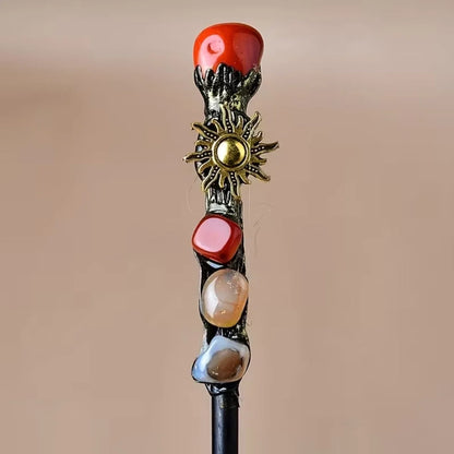 Costume Wand Crystal Top Fantasy Cosplay Prop