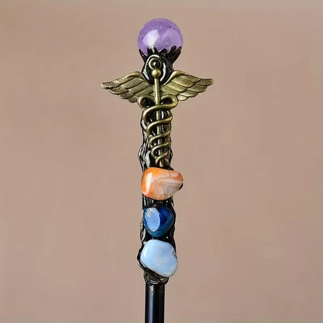 Costume Wand Crystal Top Fantasy Cosplay Prop