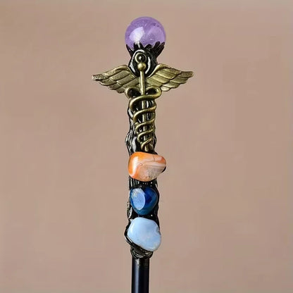 Costume Wand Crystal Top Fantasy Cosplay Prop