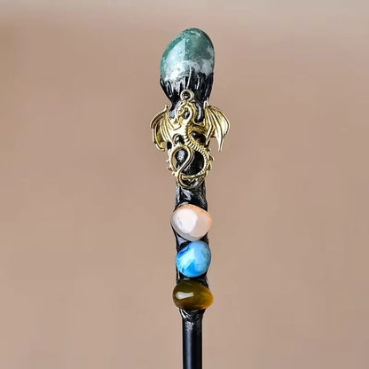 Costume Wand Crystal Top Fantasy Cosplay Prop