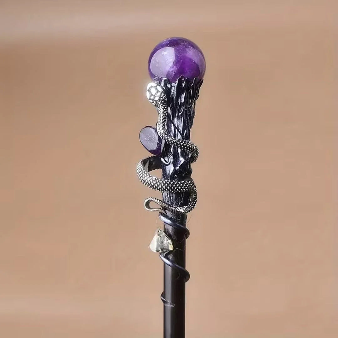 Costume Wand Crystal Top Fantasy Cosplay Prop