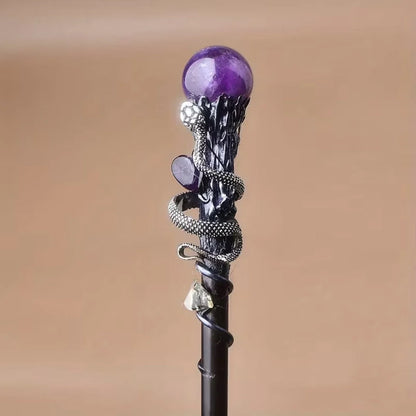 Costume Wand Crystal Top Fantasy Cosplay Prop