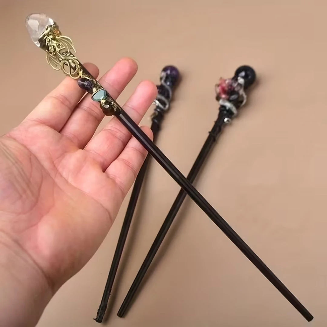 Costume Wand Crystal Top Fantasy Cosplay Prop