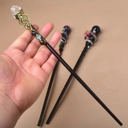Costume Wand Crystal Top Fantasy Cosplay Prop
