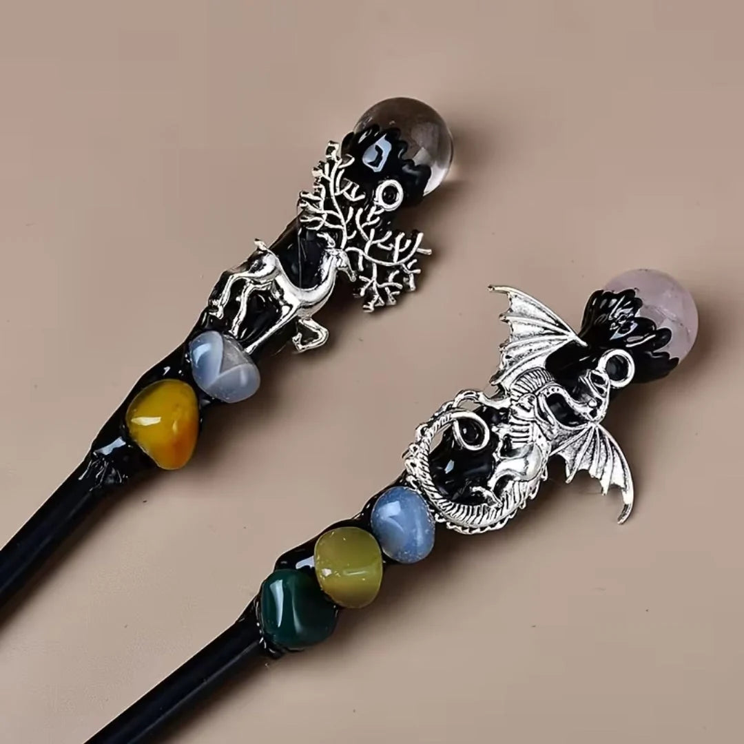 Costume Wand Crystal Top Fantasy Cosplay Prop