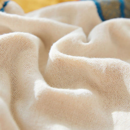 Cotton Blanket 100% Cotton Floral Bird Design