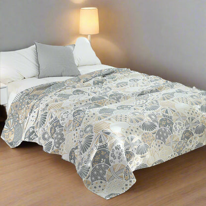 Cotton Blanket Four-Layer Gauze Breathable & Machine Washable