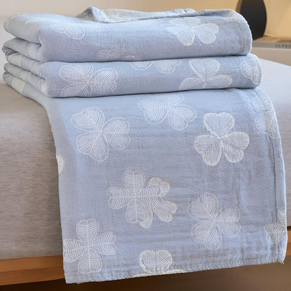 Cotton Blanket Organic Three-Layer Lightweight & Breathable