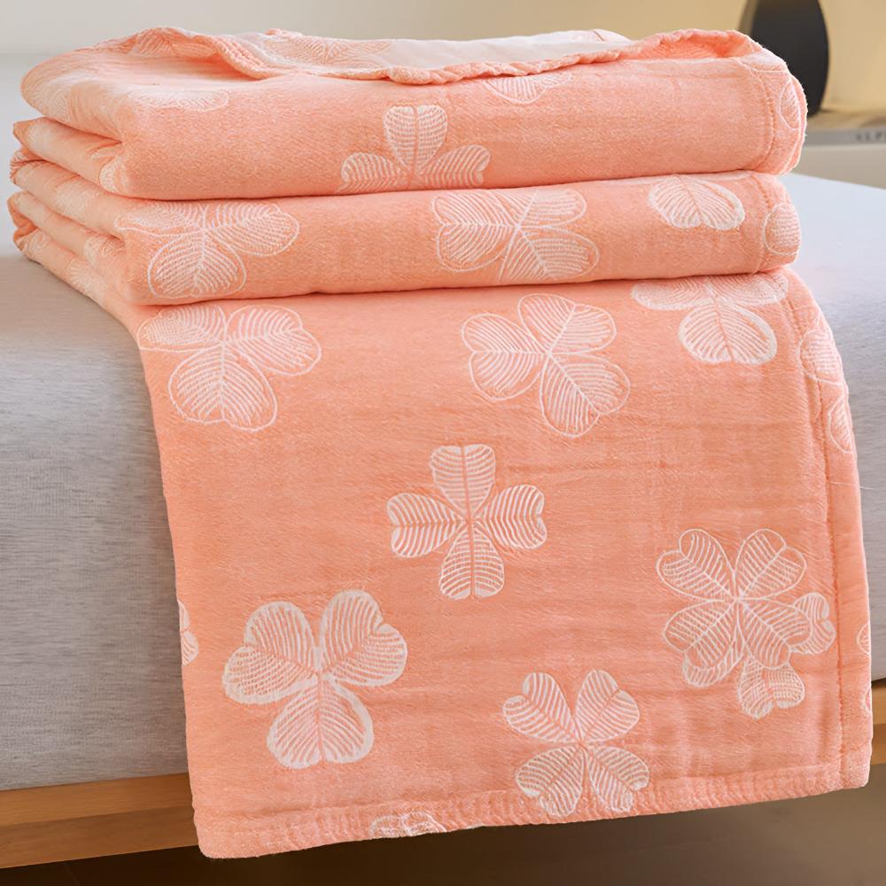 Cotton Blanket Organic Three-Layer Lightweight & Breathable