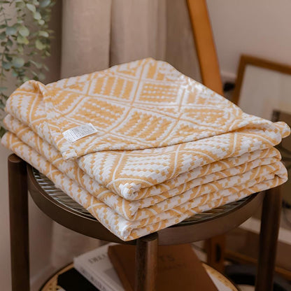 Cotton Blanket Plaid Lightweight & Breathable