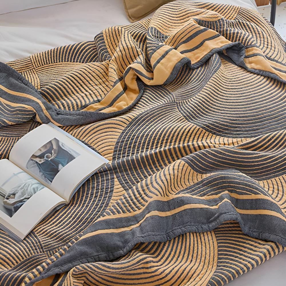Cotton Blanket Reversible 4-Layer Muslin