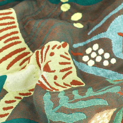 Cotton Blanket Reversible Jacquard Tassel Trim