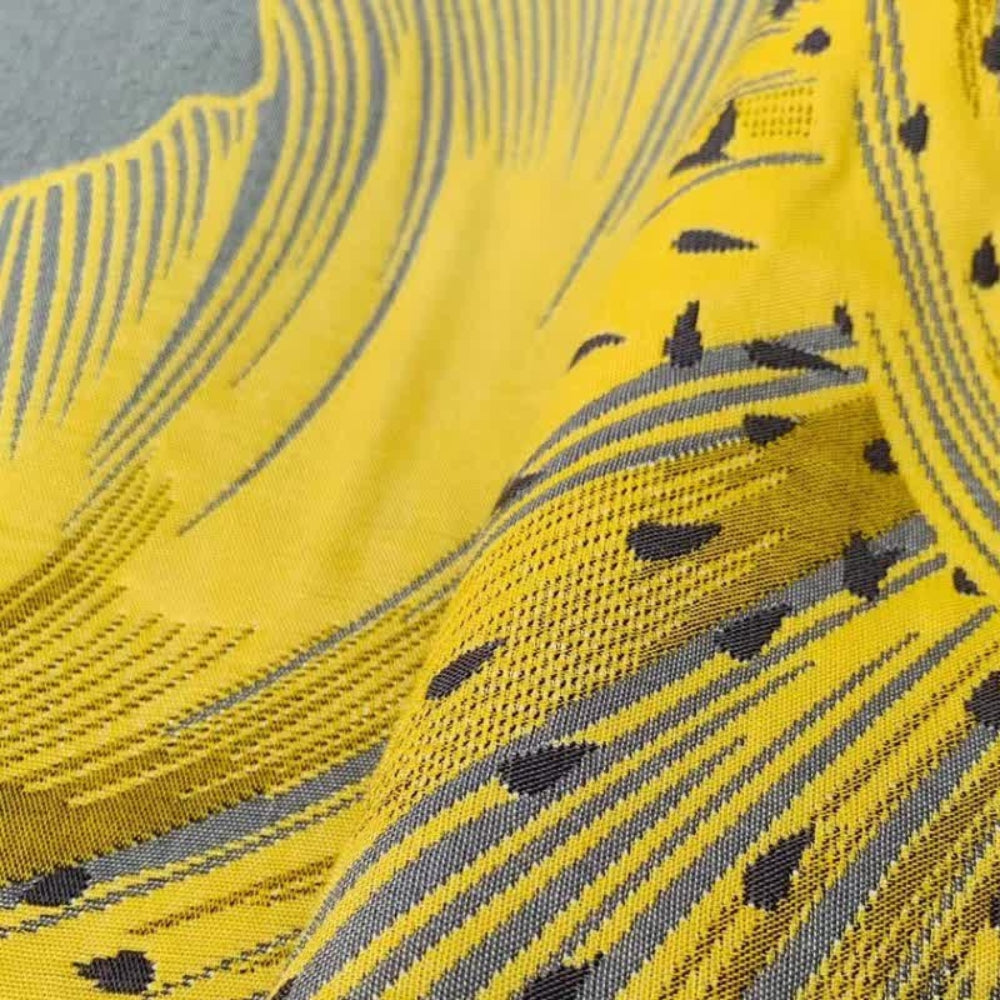 Cotton Blanket Reversible Leaf Pattern Organic Cotton