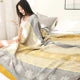 Cotton Blanket Reversible Lightweight Machine Washable