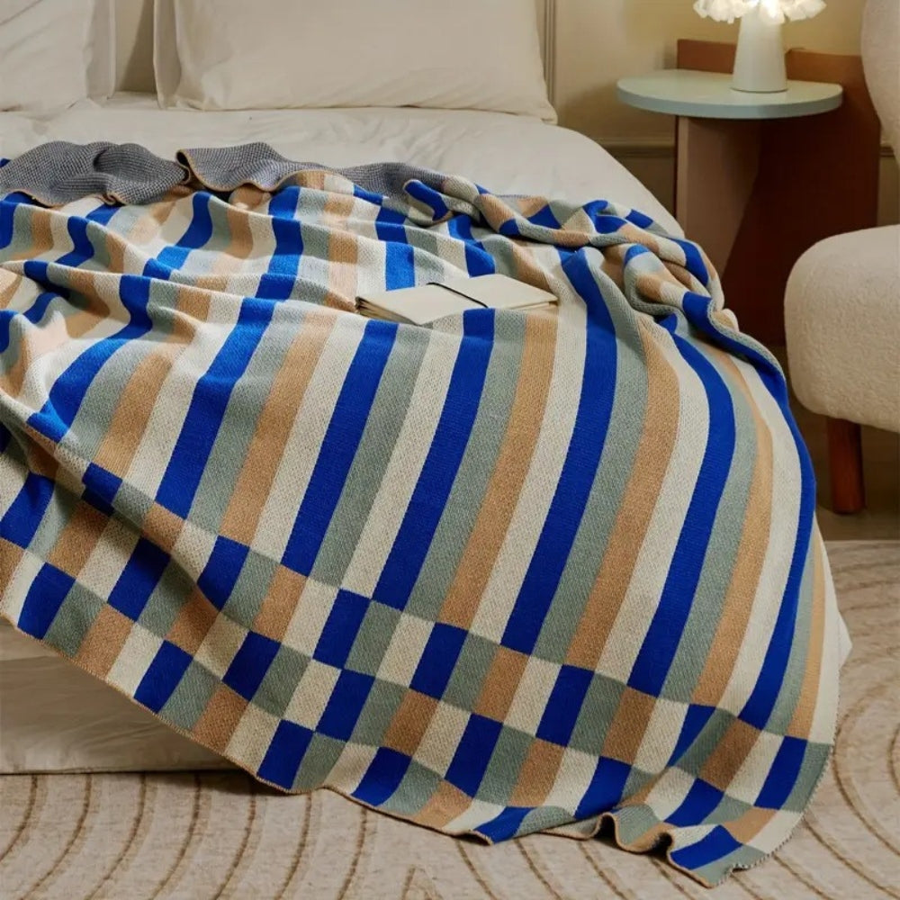 Cotton Blanket Soft Breathable Machine Washable