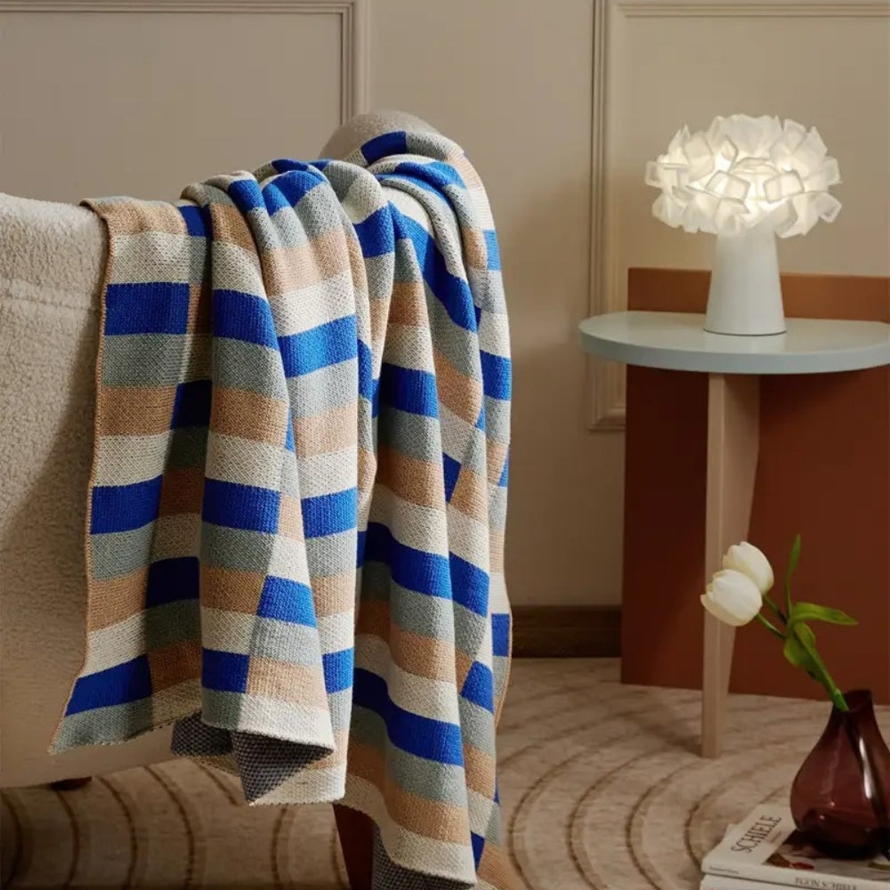 Cotton Blanket Soft Breathable Machine Washable