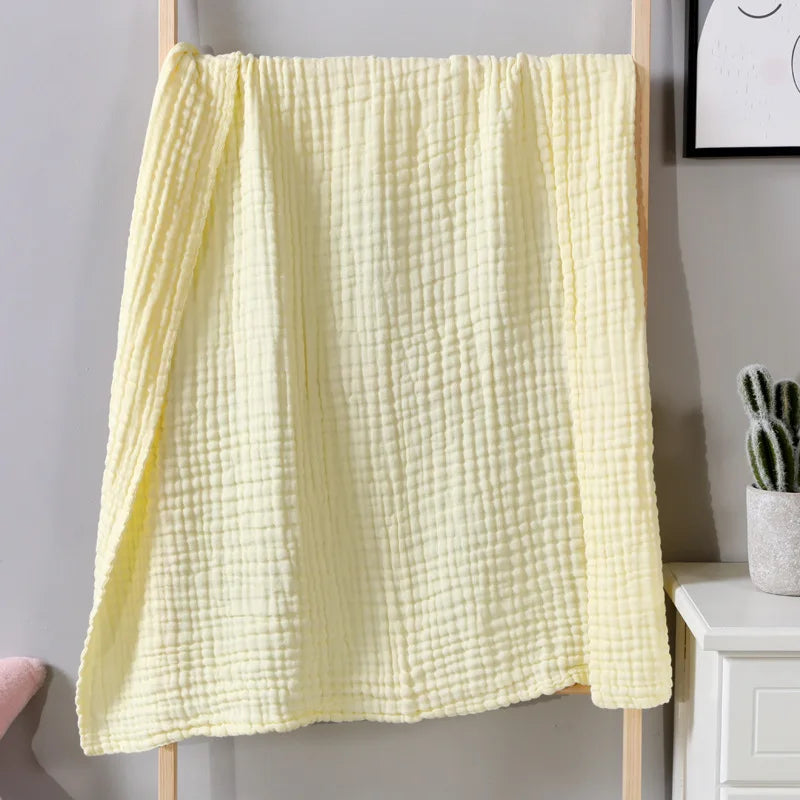 Cotton Muslin Blanket Six-Layer Breathable Year-Round Comfort