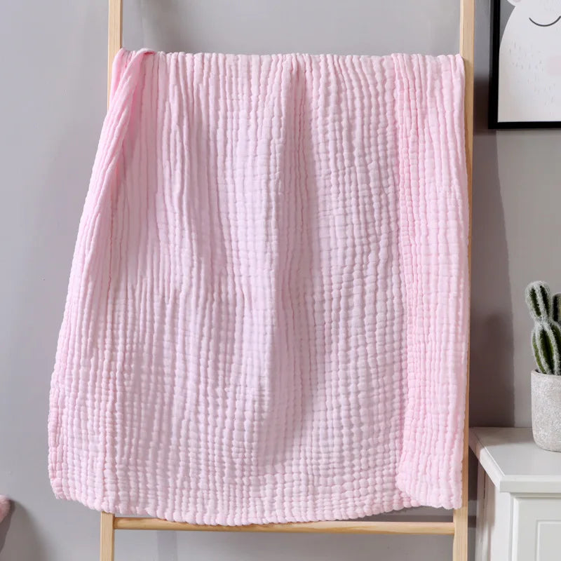 Cotton Muslin Blanket Six-Layer Breathable Year-Round Comfort