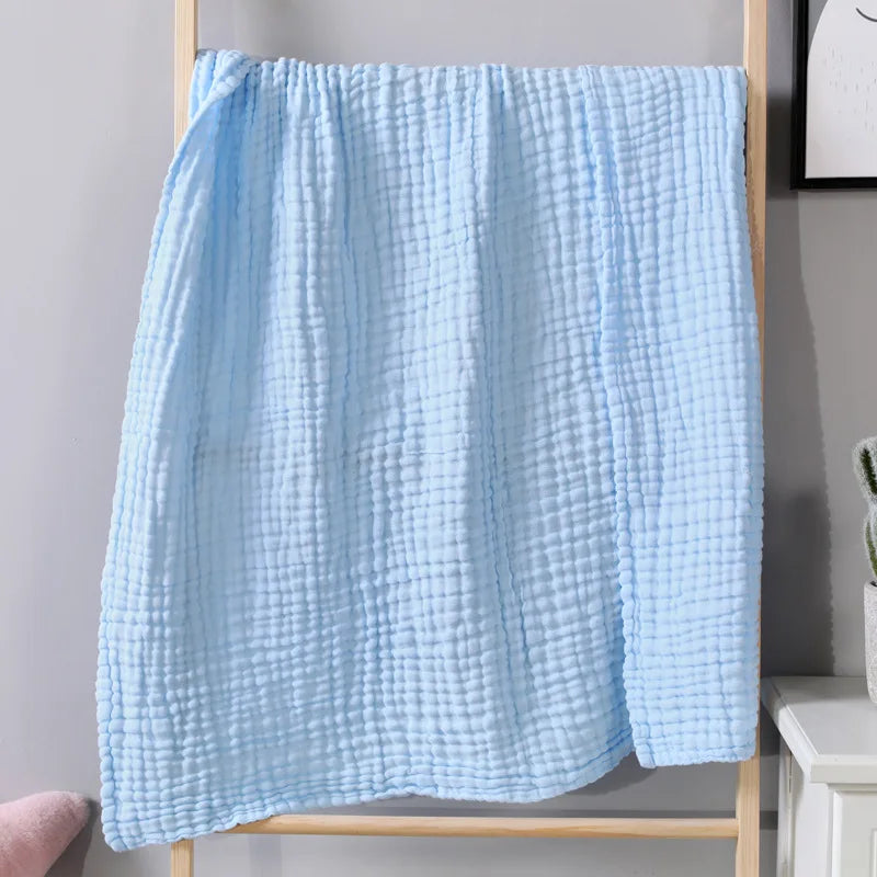 Cotton Muslin Blanket Six-Layer Breathable Year-Round Comfort