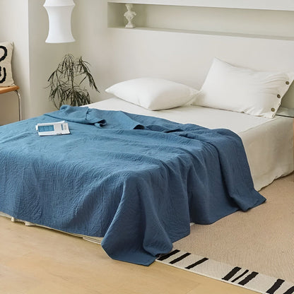 Cotton Throw Blanket Antibacterial Moisture-Wicking
