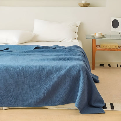 Cotton Throw Blanket Antibacterial Moisture-Wicking