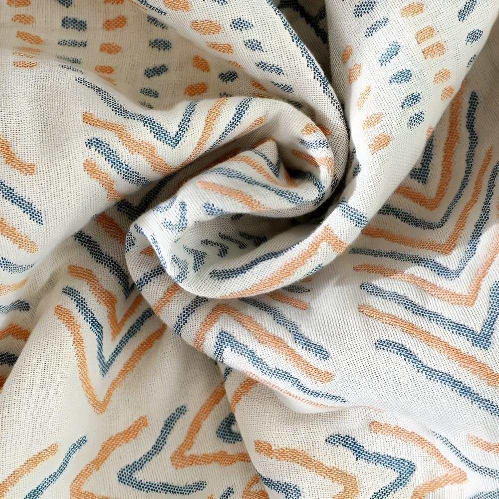 Cotton Throw Blanket Reversible Ultra-Soft Machine Washable