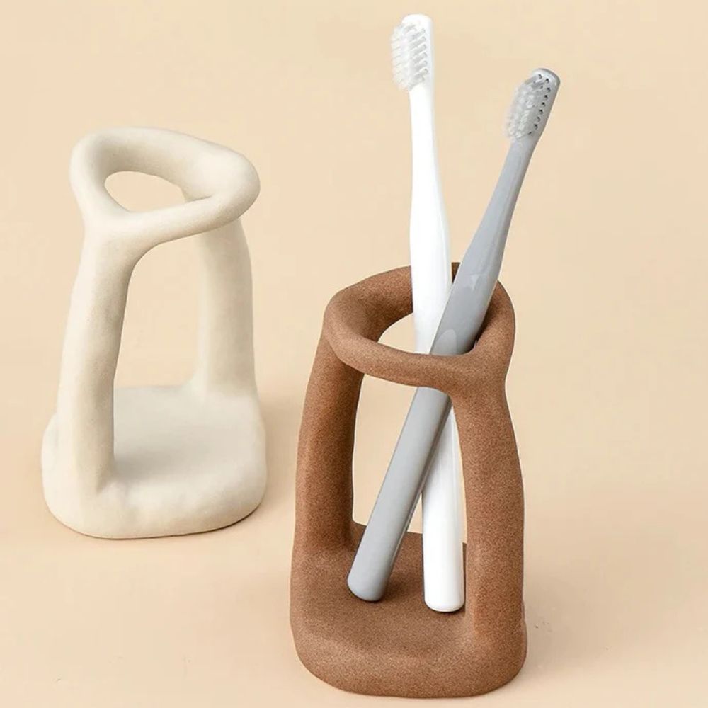 Countertop Organizer Ceramic Weighted & Compact