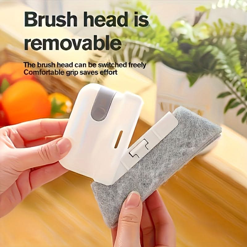 Crevice Cleaning Brush Grooved Head for Tight Gaps