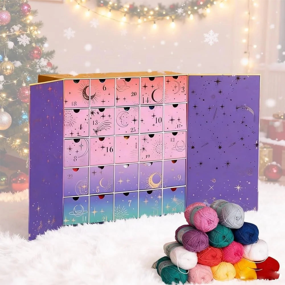 Crochet Advent Calendar 25 Drawers Yarn & Tools & Patterns