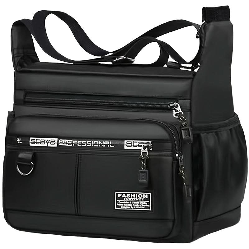 Crossbody Bag Lightweight Nylon Multiple Compartments Adjustable Strap