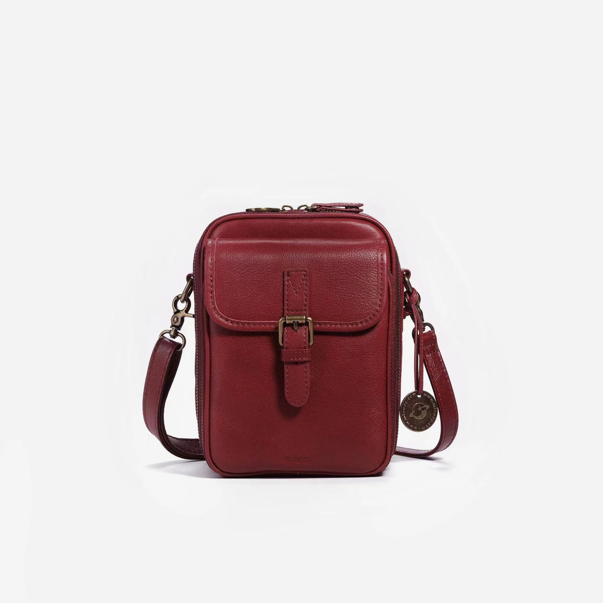 Crossbody Bag RFID-Blocking 15-Slot Built-In Wallet