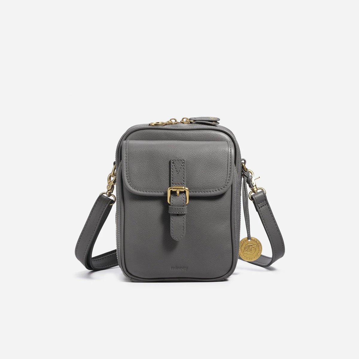 Crossbody Bag RFID-Blocking 15-Slot Built-In Wallet